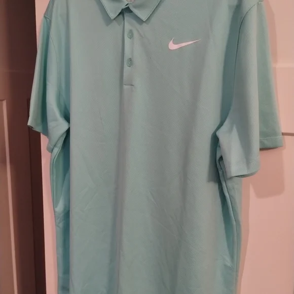 Nike Shirts Mens Xl Aqua Blue Standard Fit Nike Golf Shirt